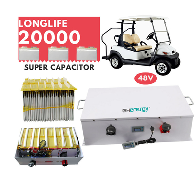 Golf Cart Super Capacitor Battery 48V 1050WH Graphene Capacitor Pack