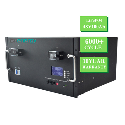 5.12Kwh BMS LiFePO4 Lithium Battery Portable For Solar Storage