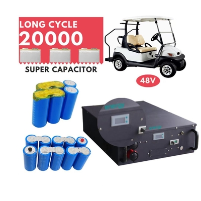 100AH Lithium Golf Cart Battery Bank With BMS Rechargeable Portable