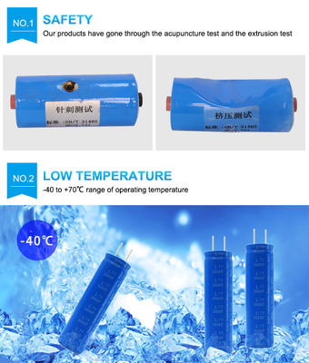 18650 2.7v 3000f Graphene Supercapacitor Battery For Solar Energy Collecting