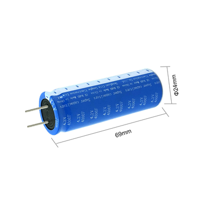 4.2V 4000F Radial Super Capacitor Battery Double Electric Layer For Home Energy System