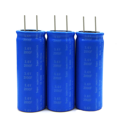 Double Electric Radial Layer Farad Capacitors Battery 3.6v 2000f