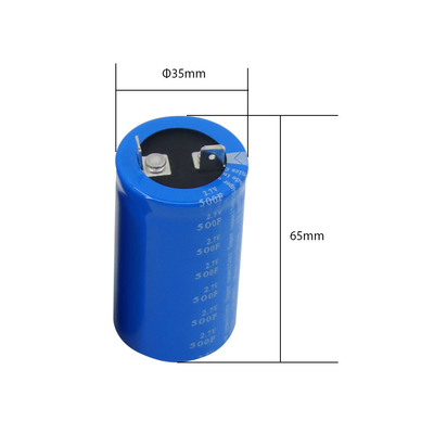 Through Hole Super Capacitor Batteries Lug 2.7 Volt 500 Farad Replace
