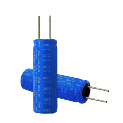 No Explosion Super Capacitor Battery Practical 2.7V 200F 10x30mm