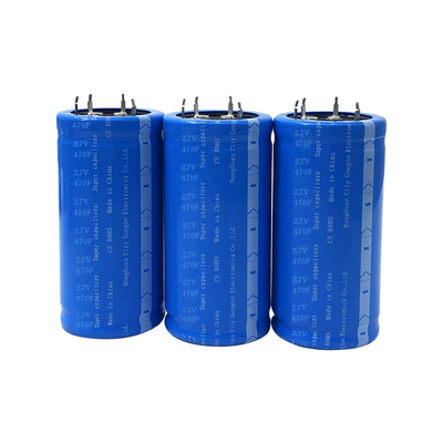 IP30 High Power Super Capacitor Battery 2.7V 470F 35x62Mm 0.45Wh