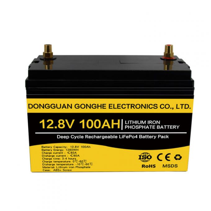 IEC 62619 Deep Cycle Lithium Ion Battery 12.8V 100Ah For Solar System